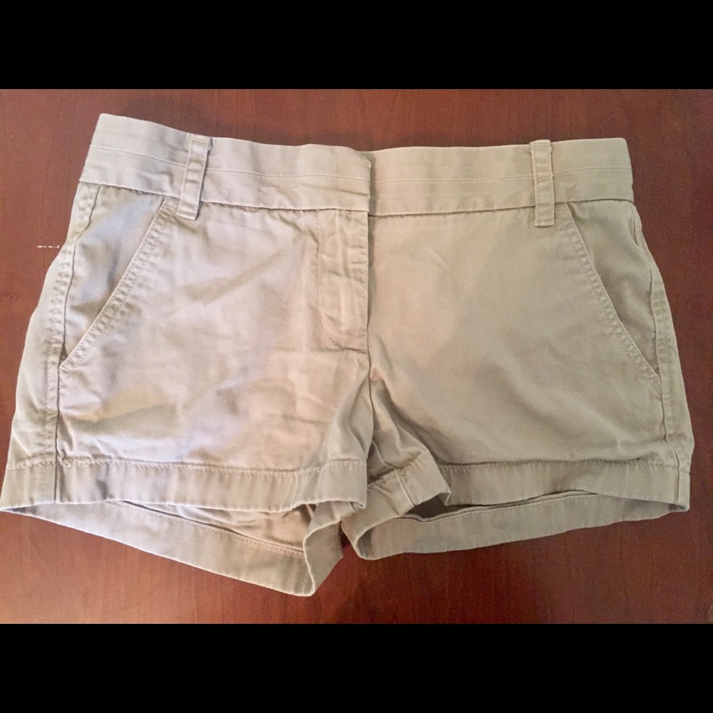 Khaki J.Crew Chino Shorts